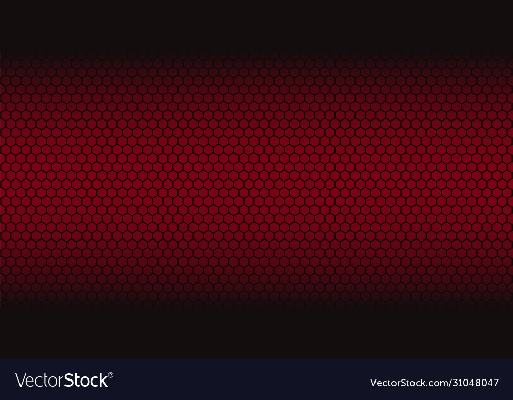 Red abstract background honeycomb pattern linear vector image Red abstract background honeycomb pattern linear