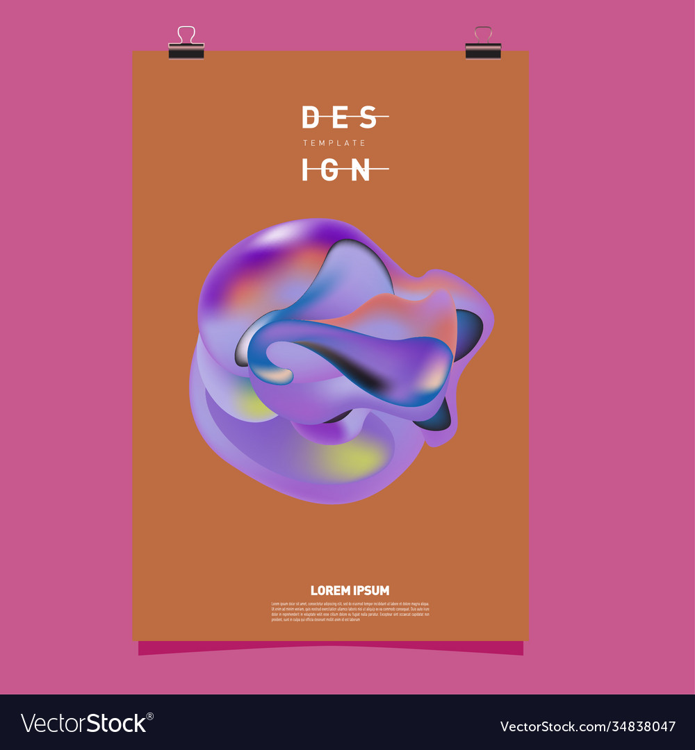 Simple abstract colorful fluid background Vector Image Simple abstract colorful fluid background