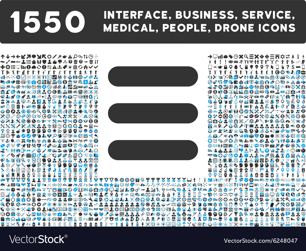 Stack icon and more interface business tools