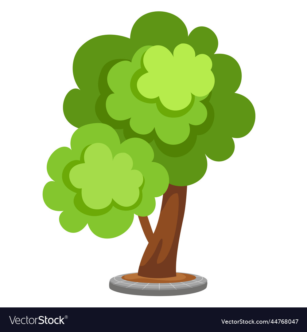 Tree on white background vector image Tree on white background