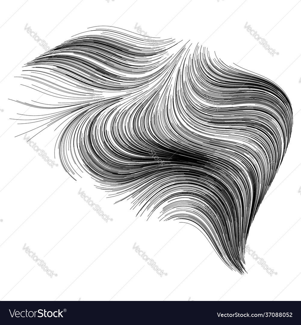 Abstract render random wavy curvy writhe lines Vector Image Abstract render random wavy curvy writhe lines