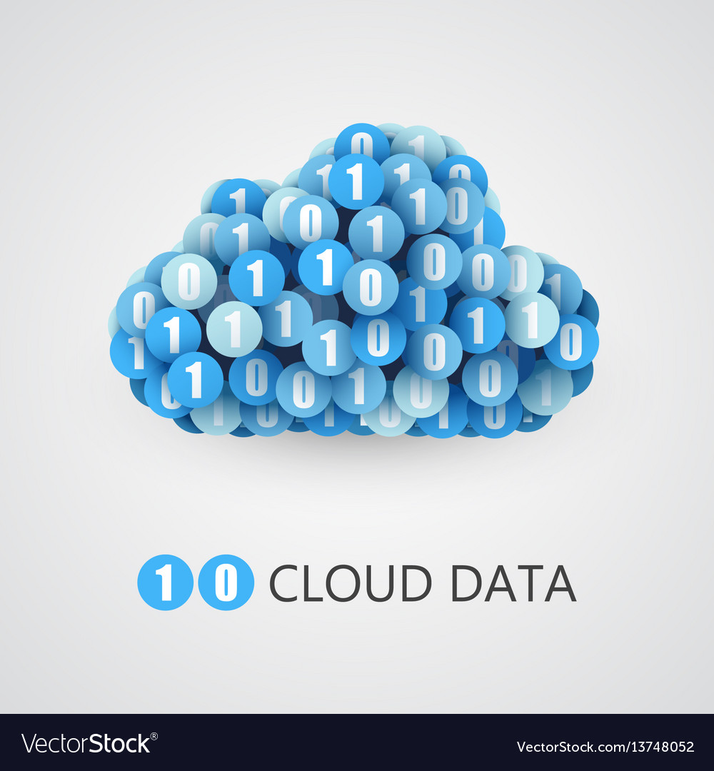 Binary Cloud Data Concept