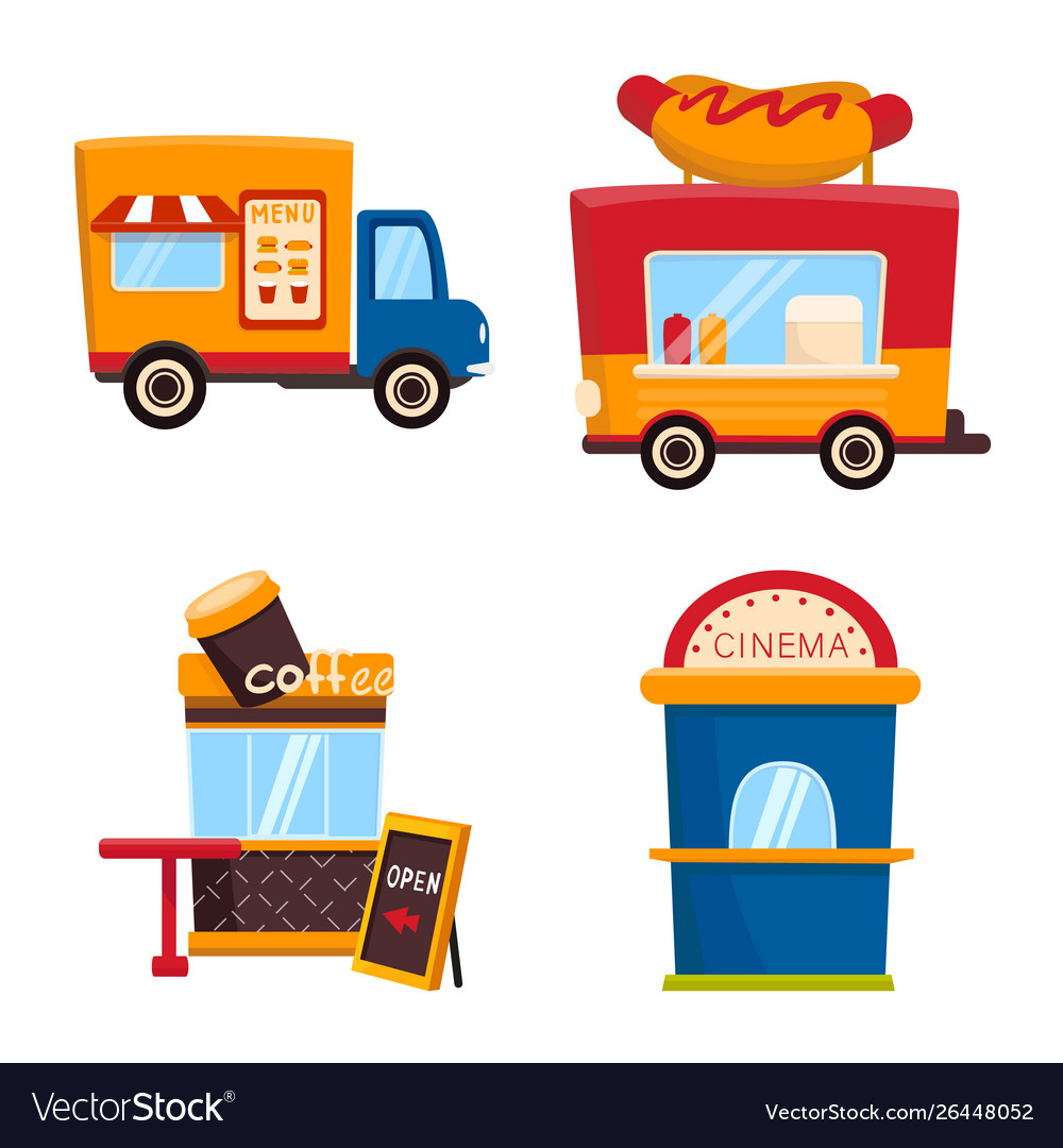 Booth icon set