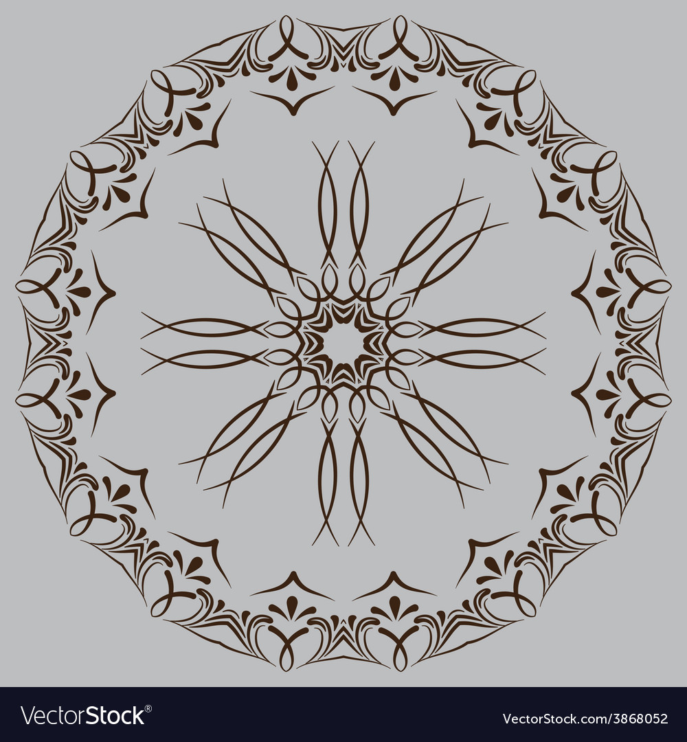 Circular abstract pattern in arabic style