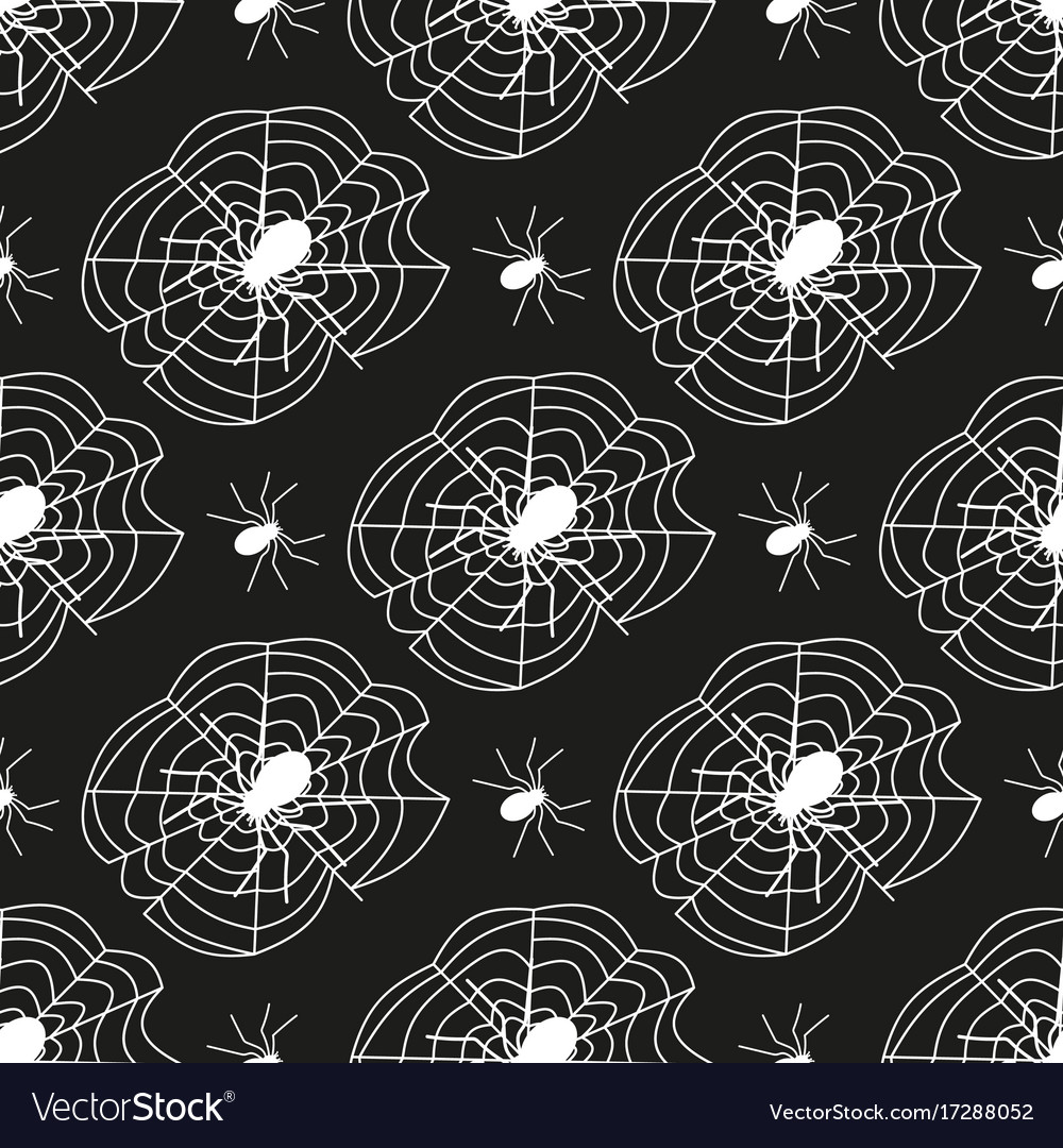 Cobweb seamless pattern background spider web