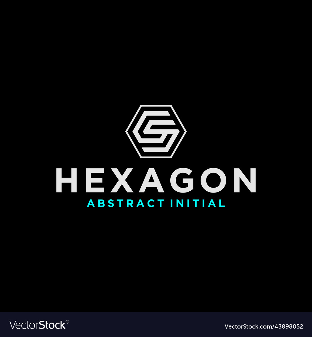 Cs sc hexagon logo design