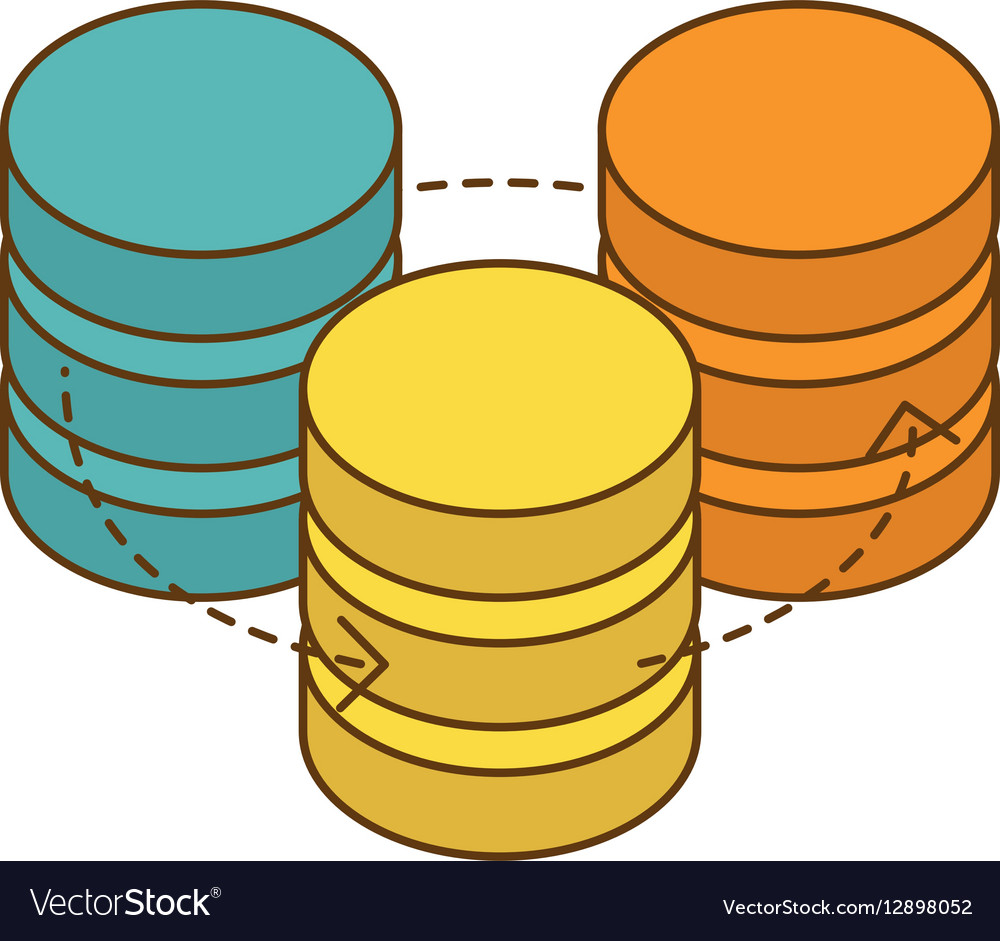 Datenbank-Hosting-Icon-Bilddesign