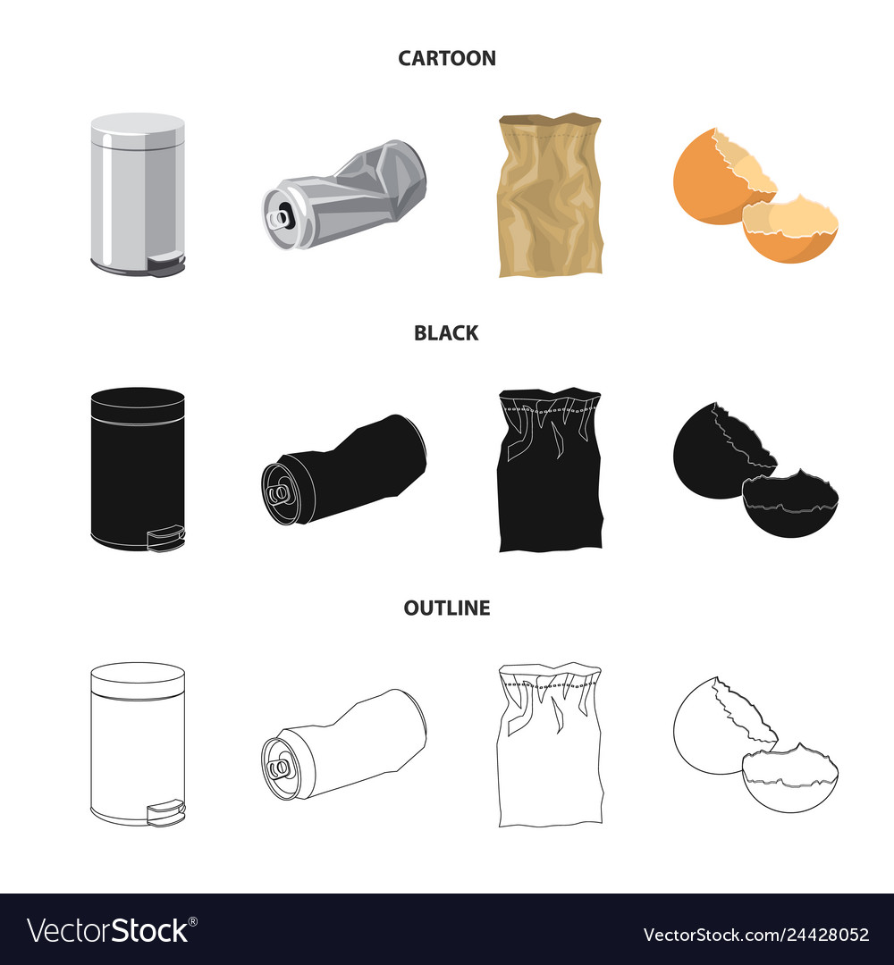 Design of dump and sort logo collection vector image Design of dump and sort logo collection