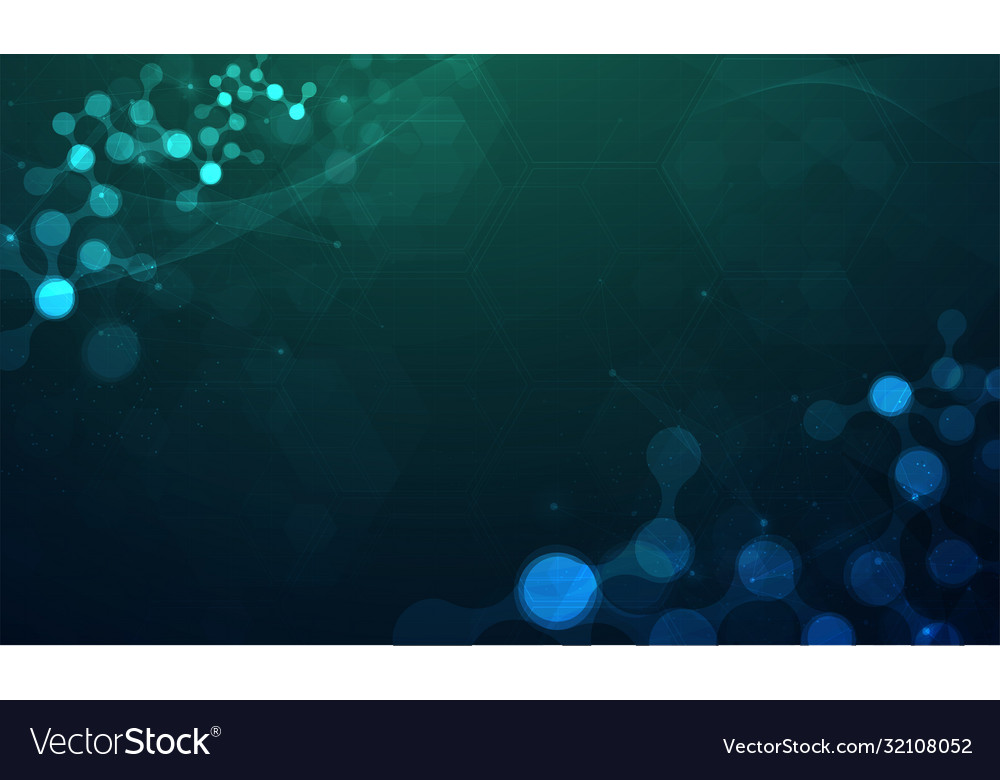 Dna digital sequence code structure with glow vector image Dna digital sequence code structure with glow