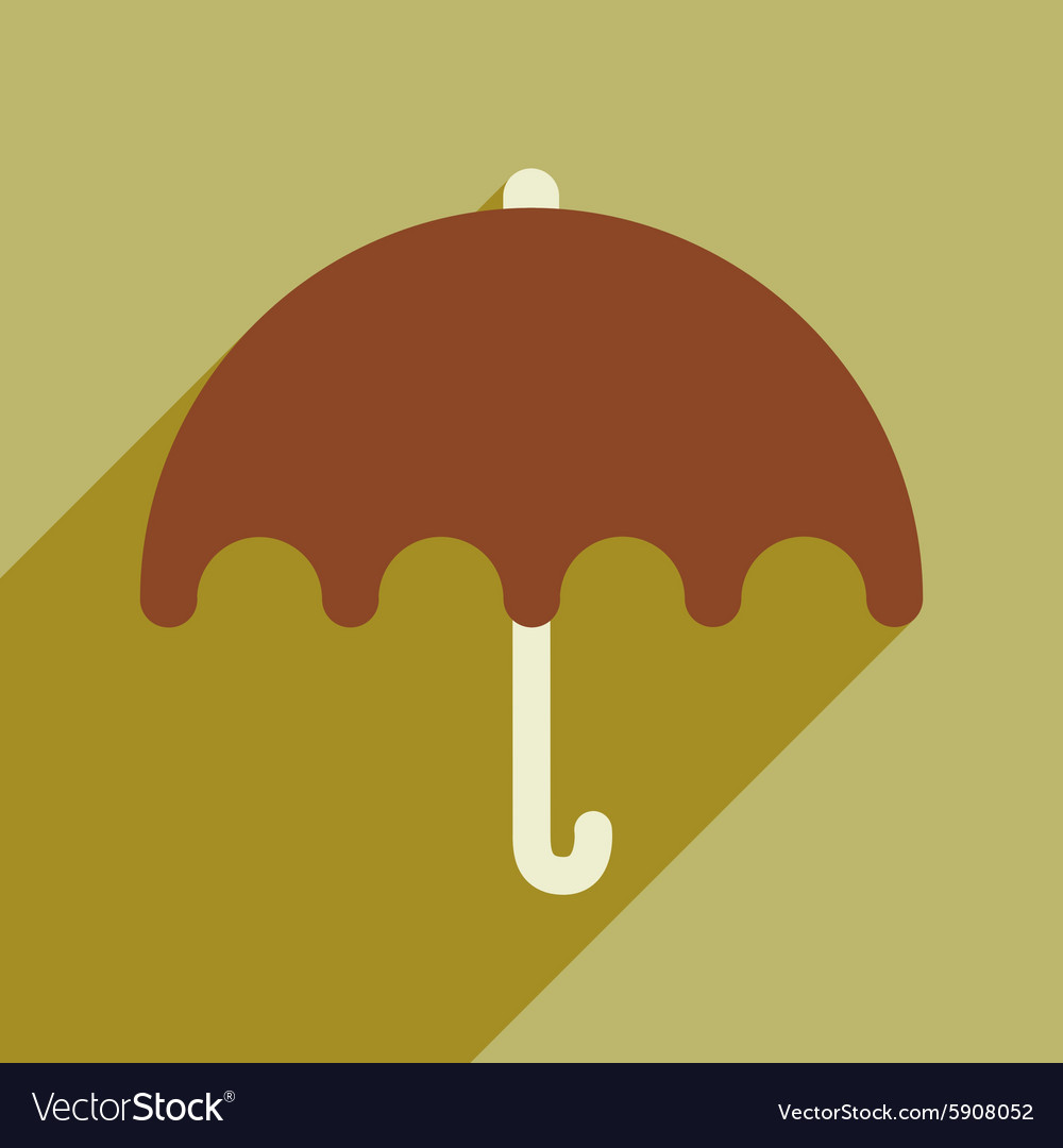 Flat with shadow icon and mobile application