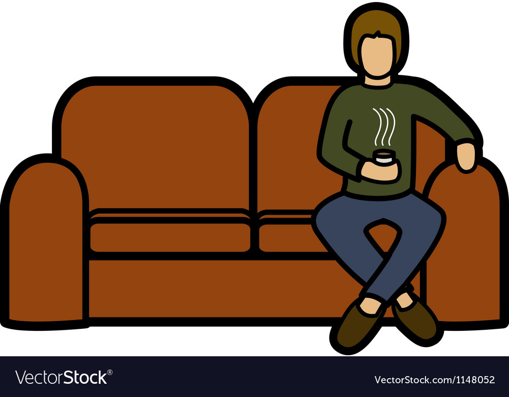 Man on a sofa