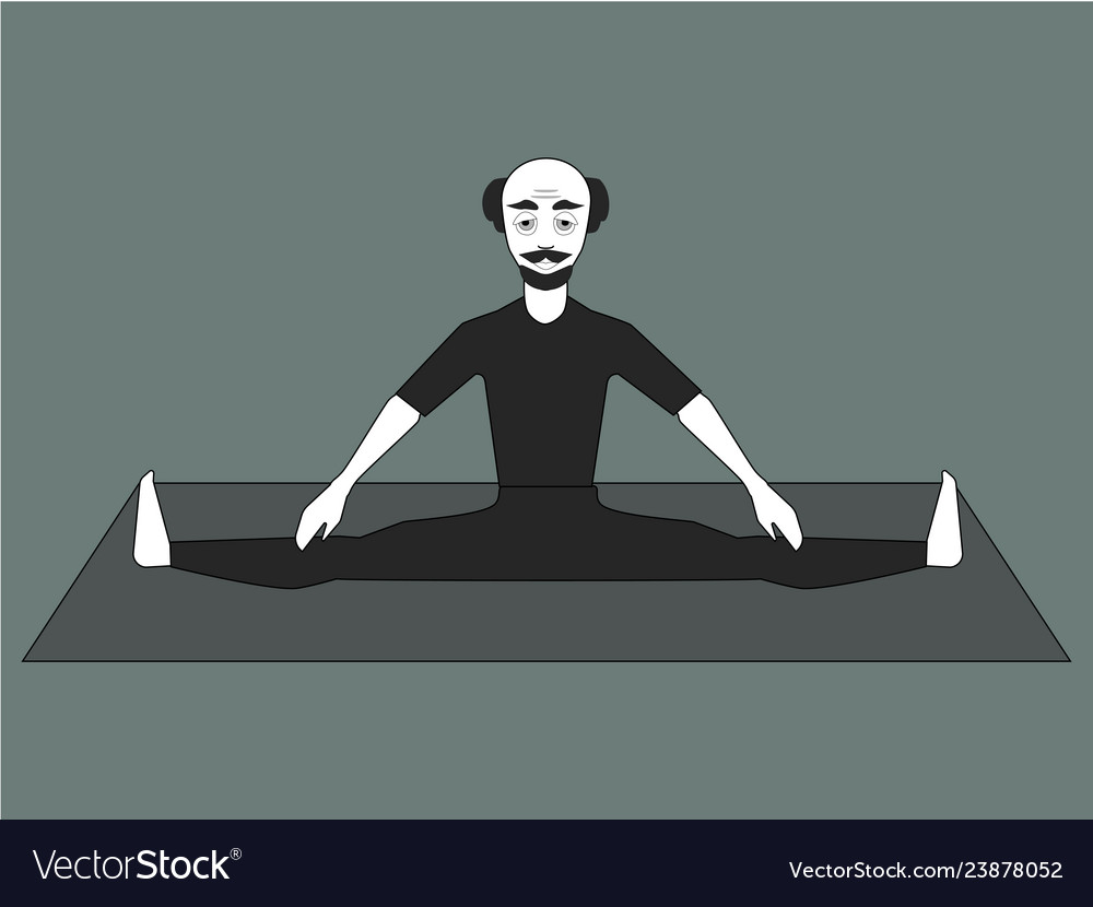 Man practicing yog