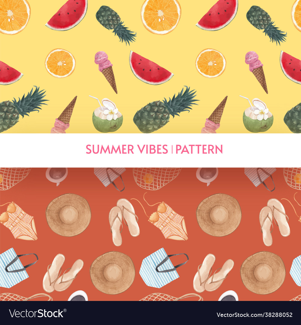 Pattern seamless with summer vibes