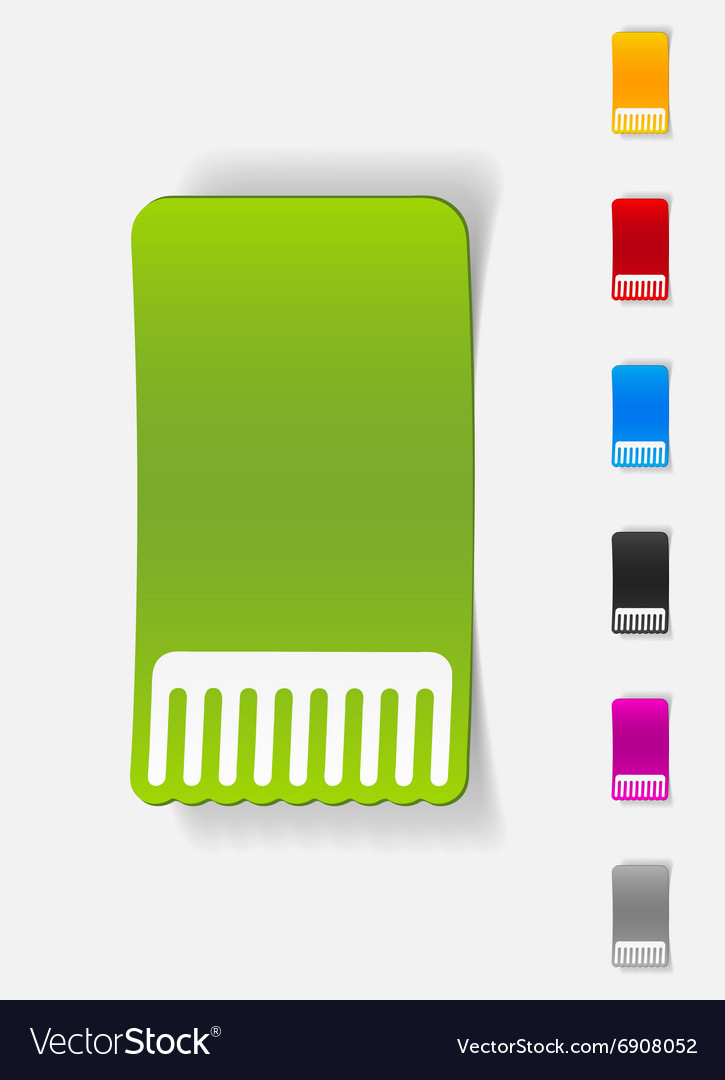 Realistic design element comb