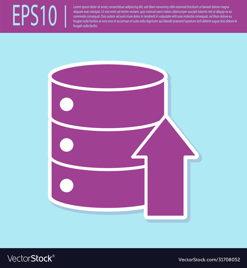 Retro purple server data web hosting icon