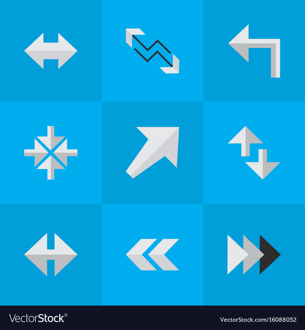 Set einfacher Zeigersymbole