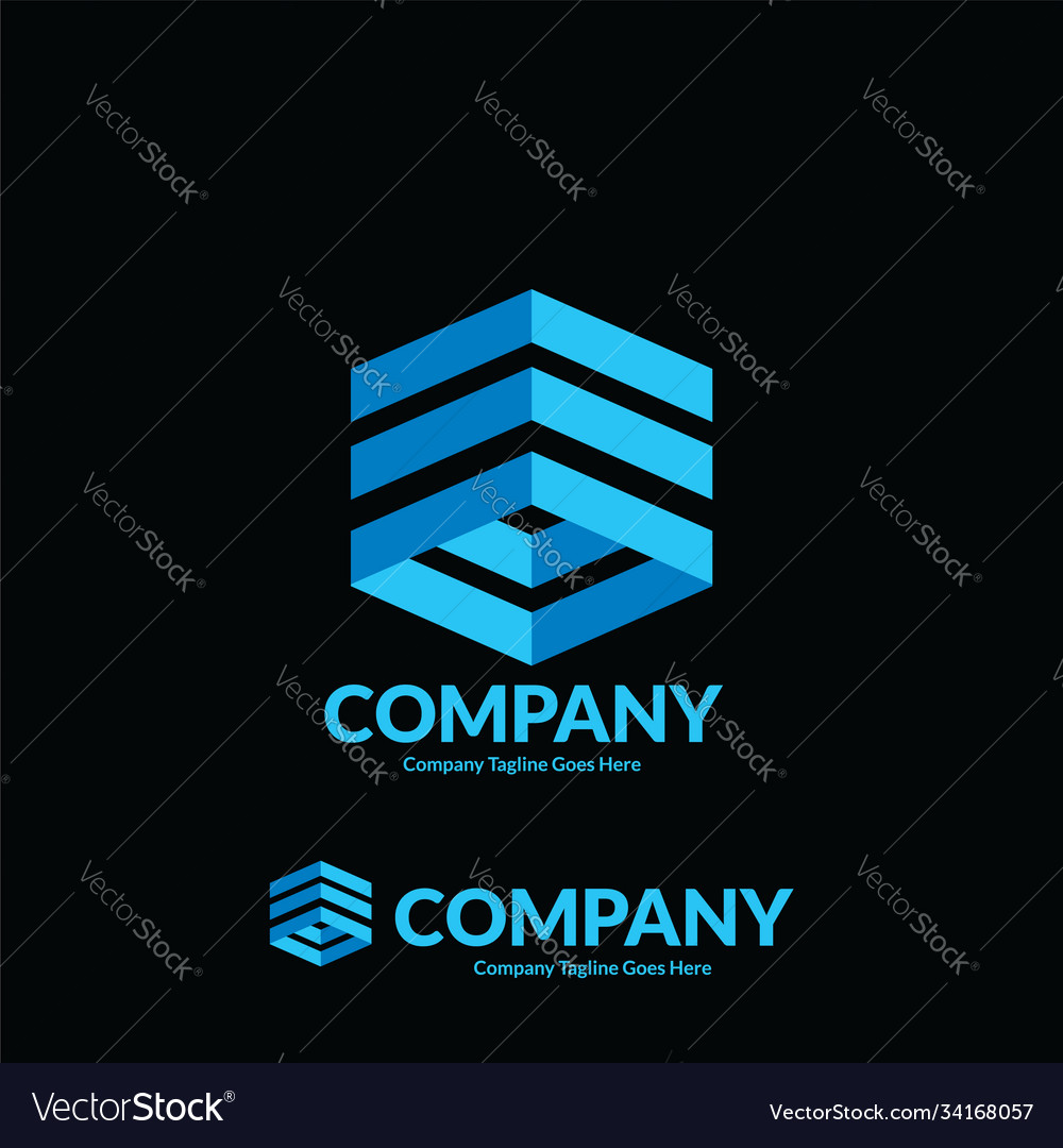 Abstract geometric business logo element