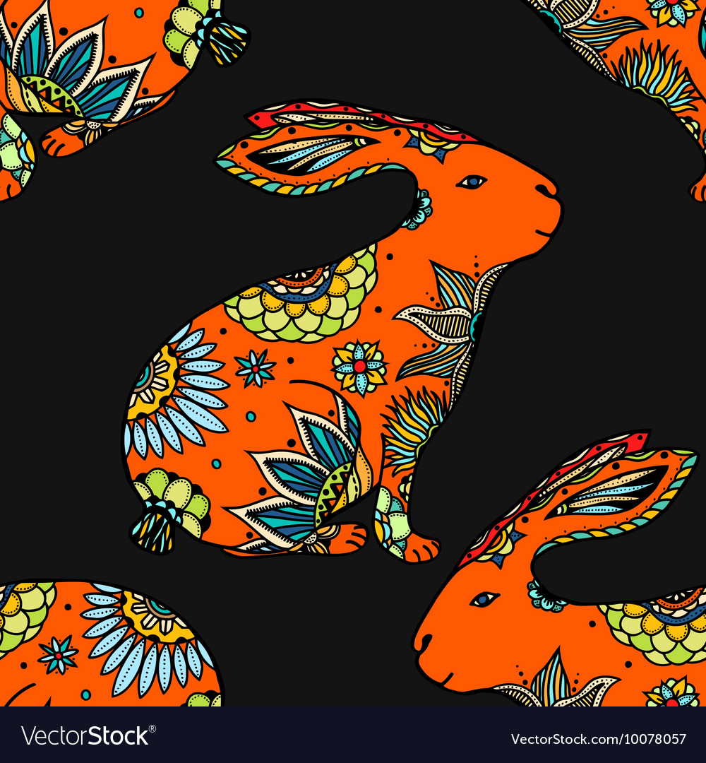 Background with rabbits