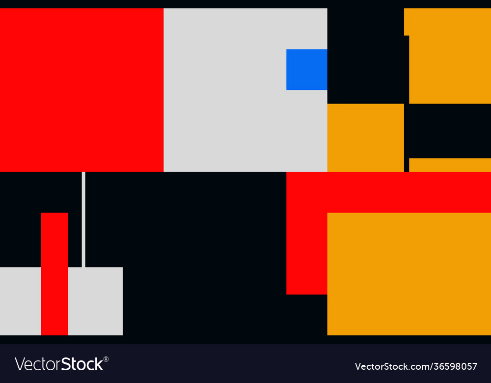 Deconstructed abstract pattern design vector image Deconstructed abstract pattern design
