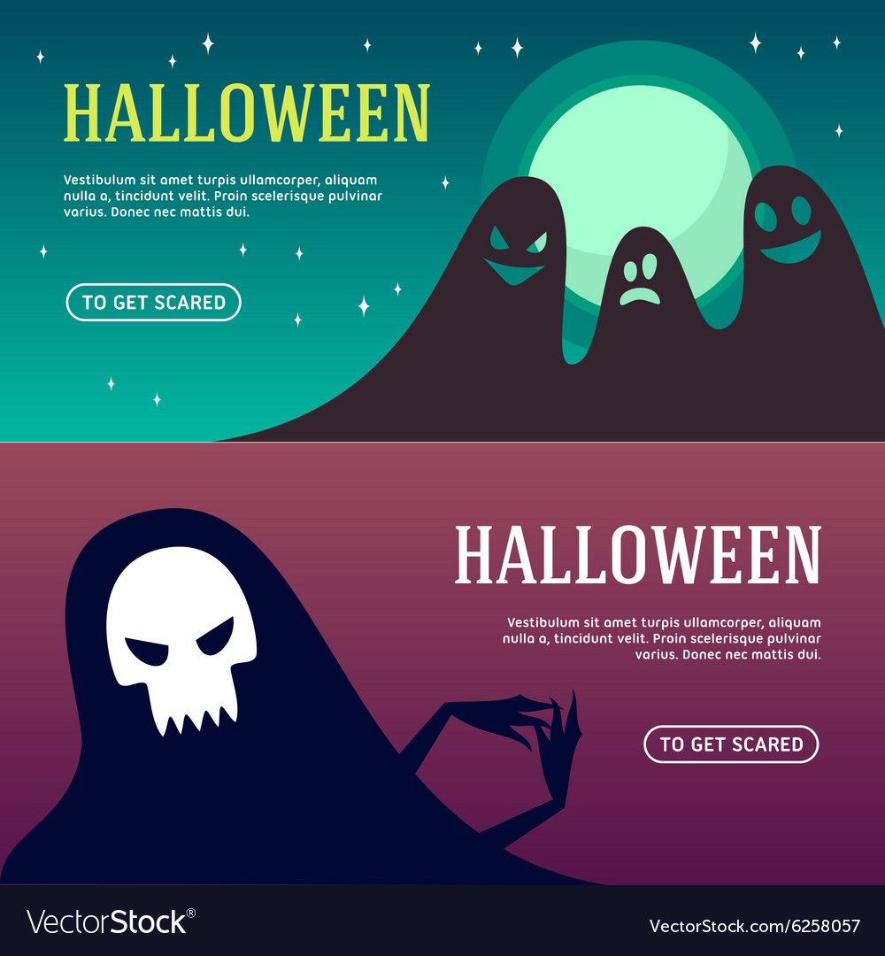 Halloween Web Banner Kollektion