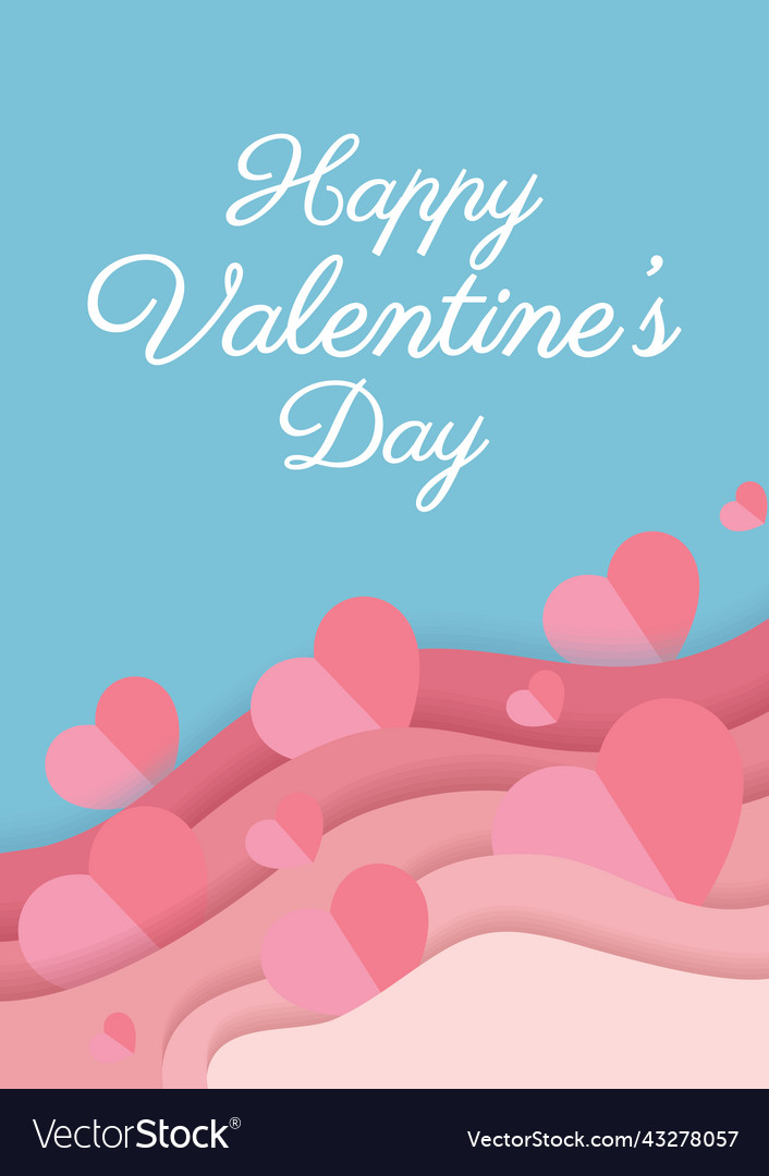 Happy valentine day card or wedding design