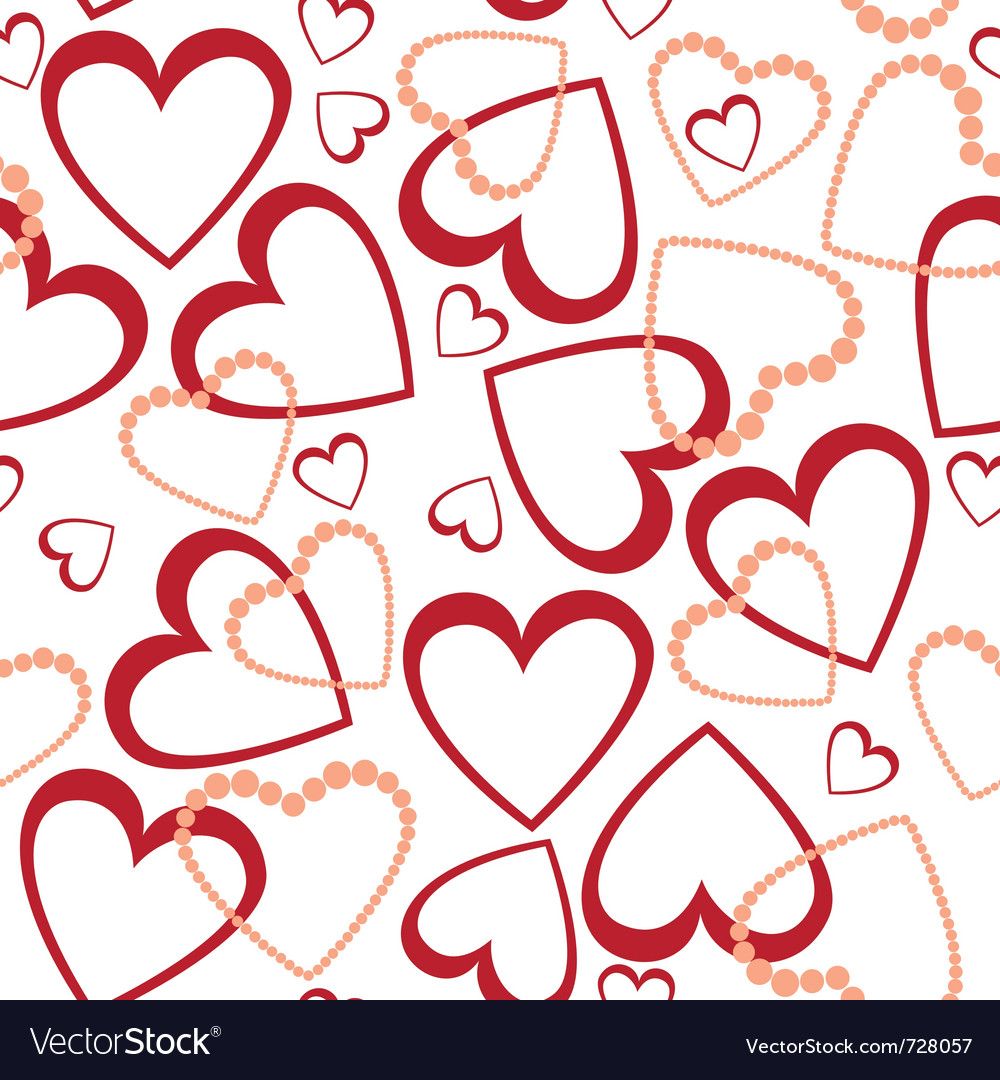 Love Design Pattern Royalty Free Vector Image - Vectorstock