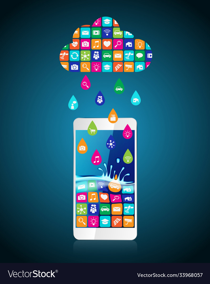 Rain from mobile apps applications in form