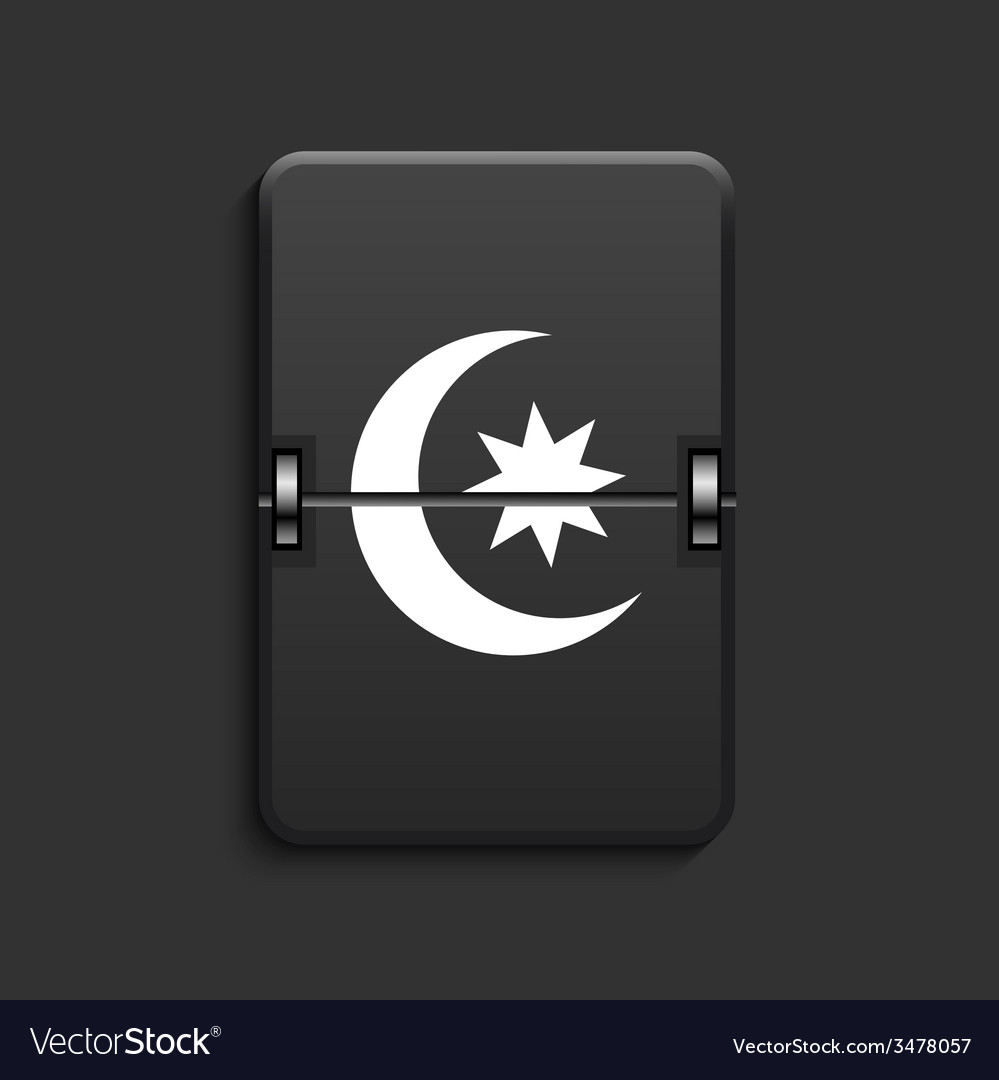 Ramadan Scoreboard Icon - Schwarz