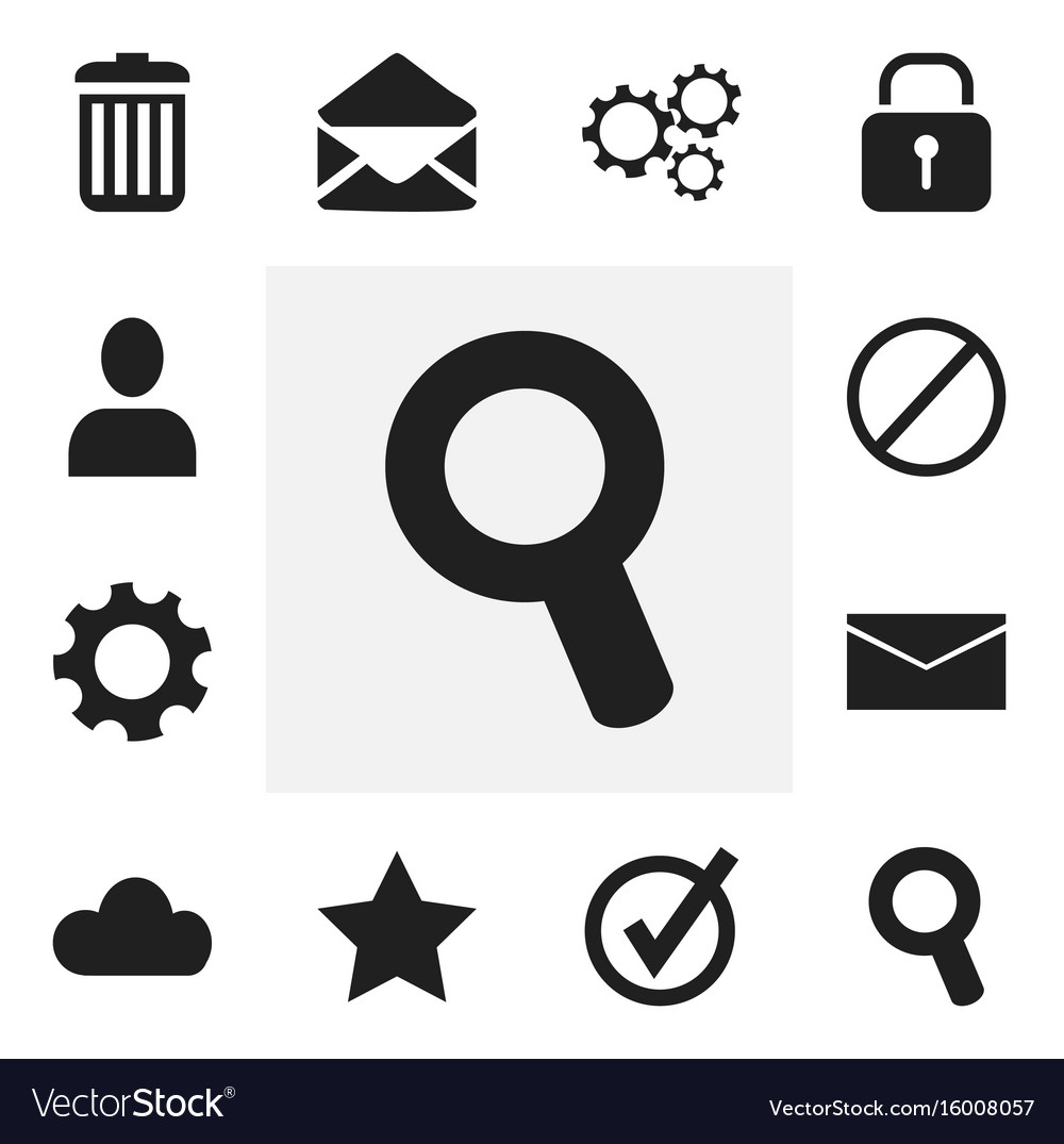 Set of 12 editable web icons includes symbols