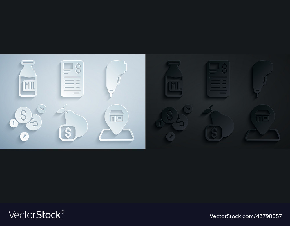Set price tag for pear scanner scanning bar code Vector Image Set price tag for pear scanner scanning bar code