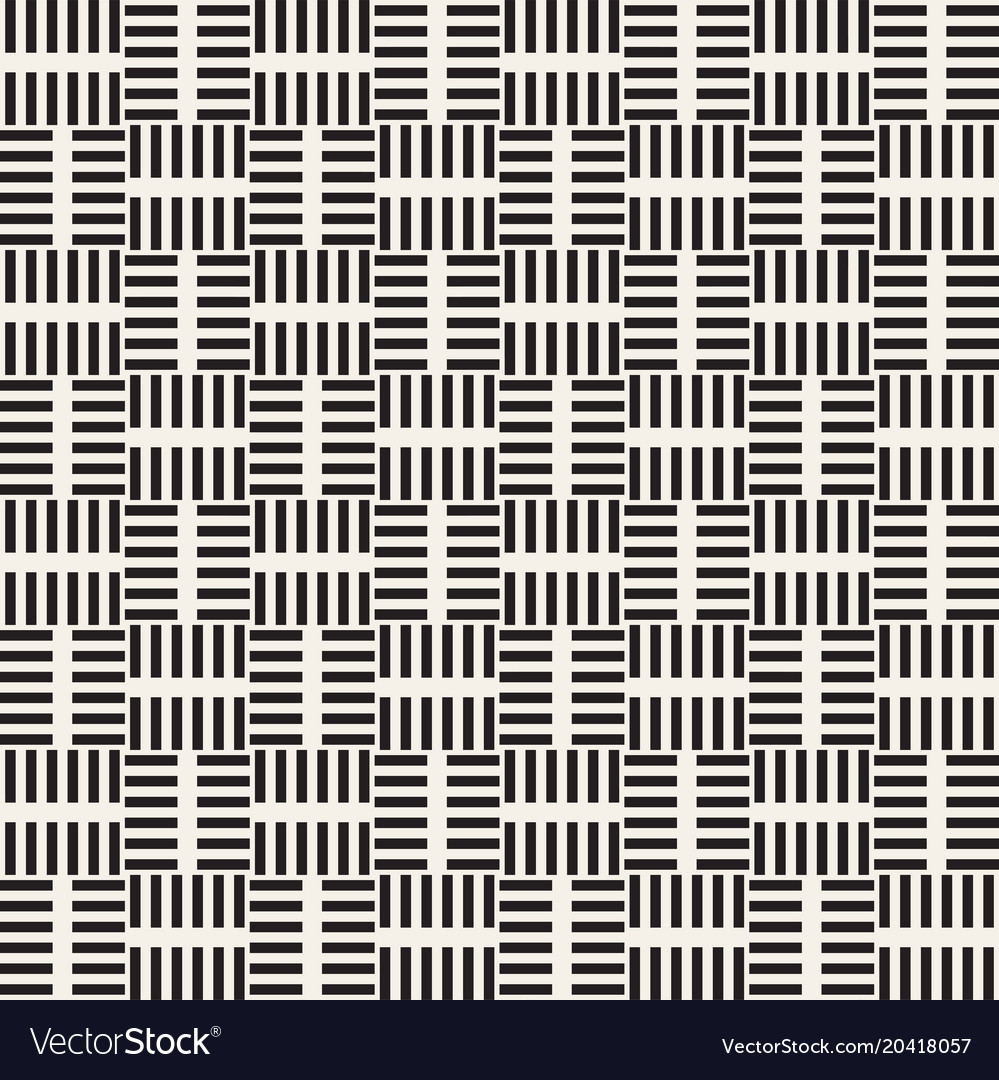 Trendy monochrome twill weave lattice abstract