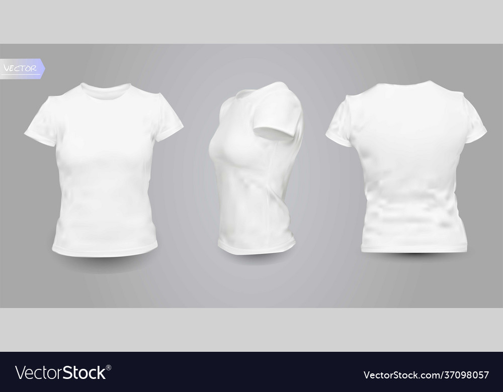 Woman clean white shirts isolated on background