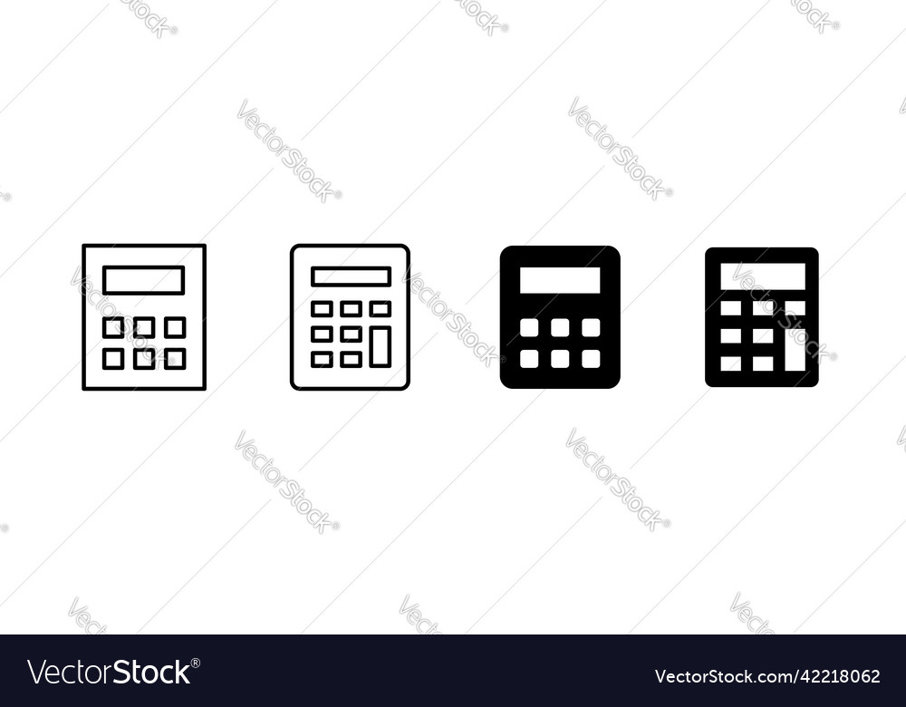 Calculator icon design element suitable Vector Image Calculator icon design element suitable