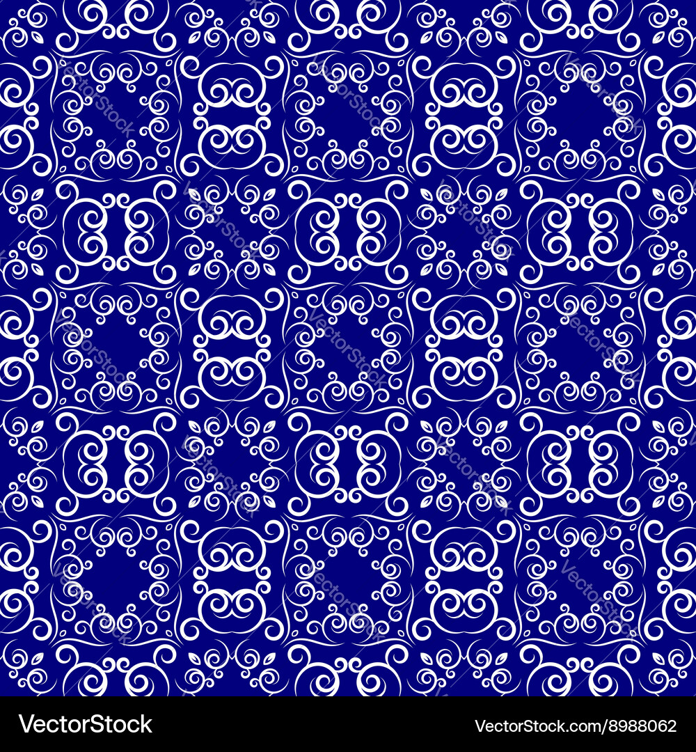 Medieval floral seamless pattern Royalty Free Vector Image
