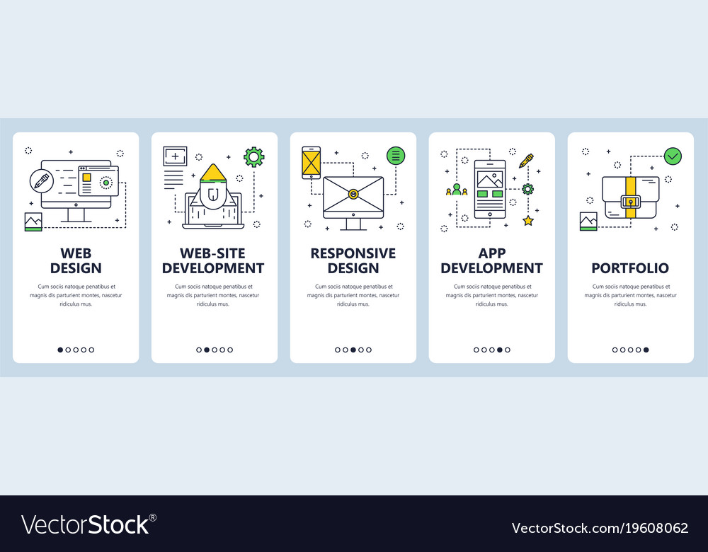 Modern thin line web design concept banner Vector Image