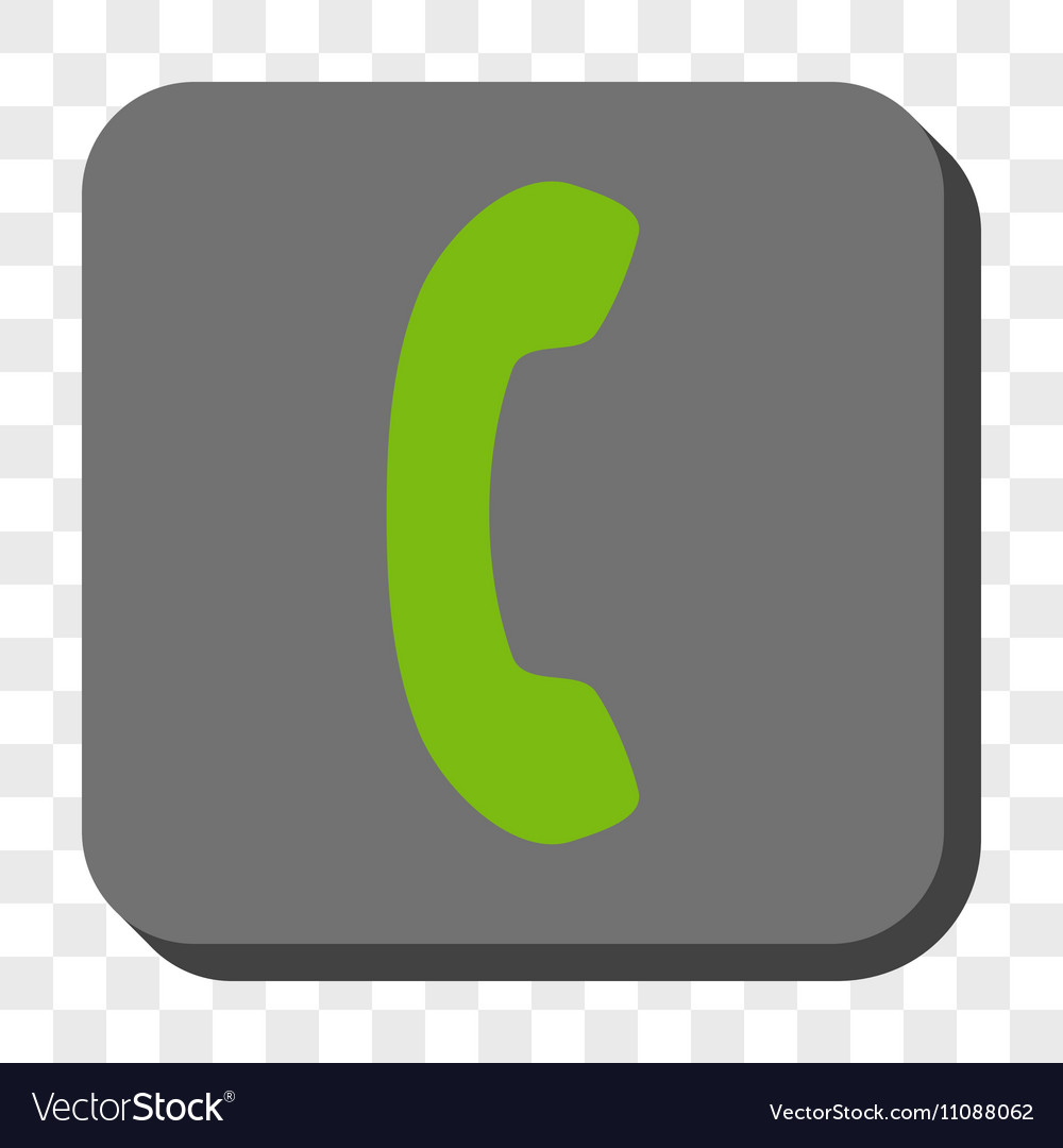 Phone receiver rounded square button