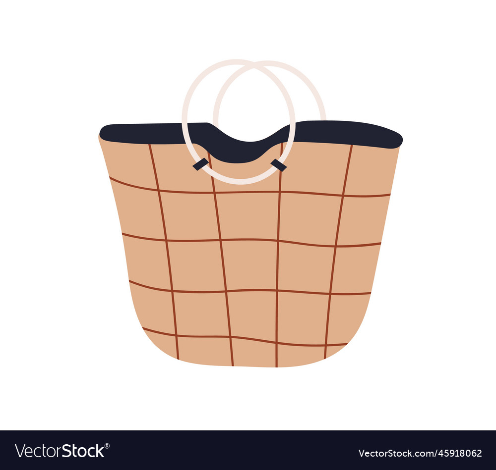 Stylish Checkered Tote Bag