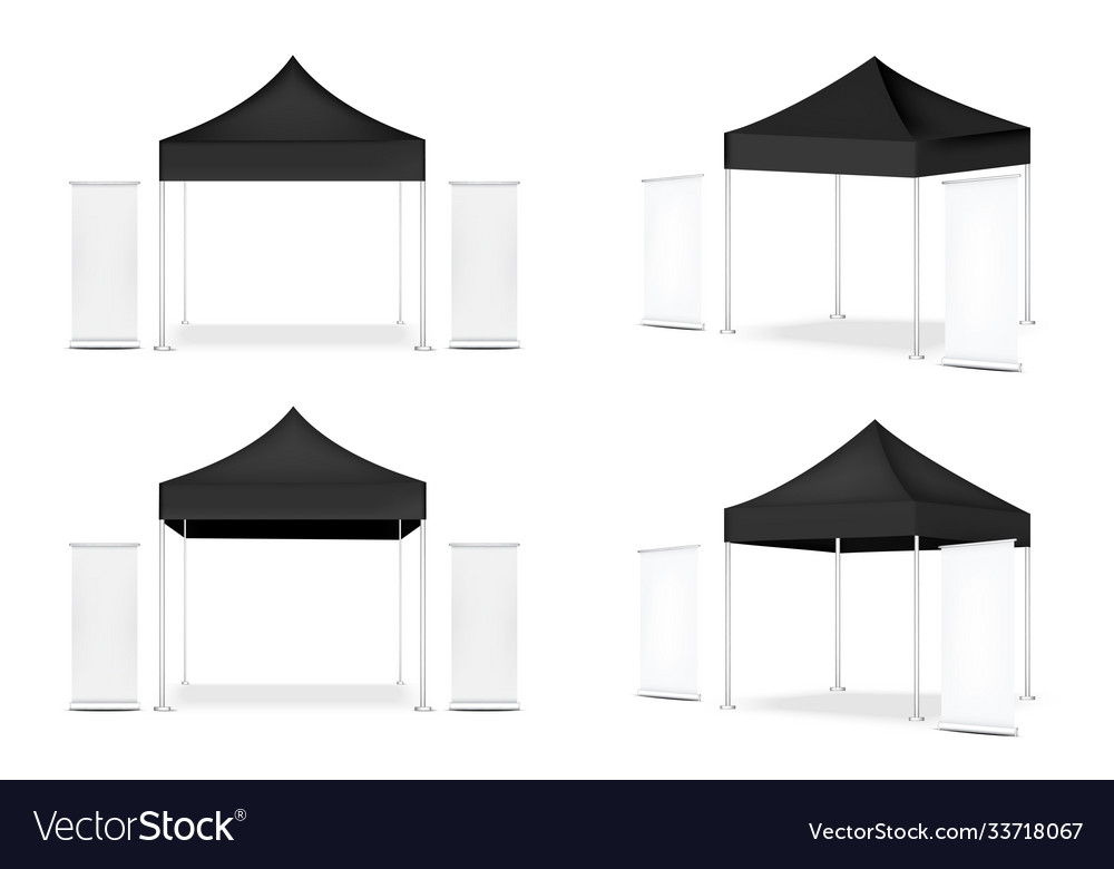 3d mock up realistic tent display pop booth vector image 3d mock up realistic tent display pop booth