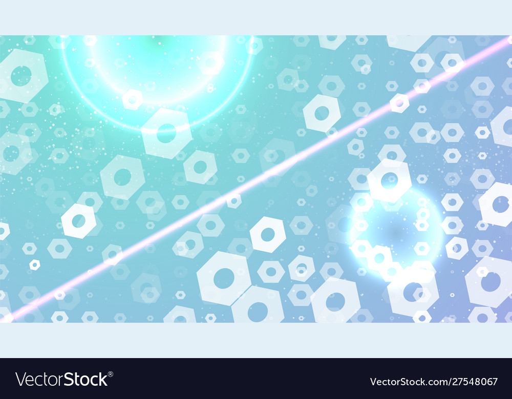 Abstract Hexagon Gradient Background