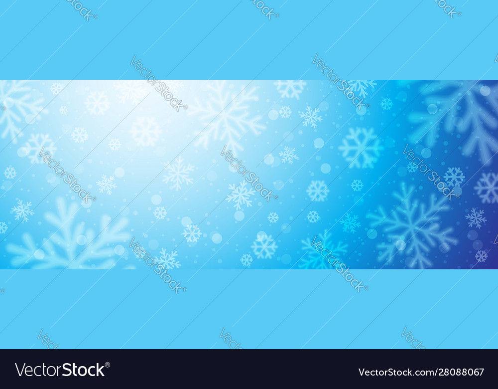 Helle blaue Weihnachtsbanner mit verwischt