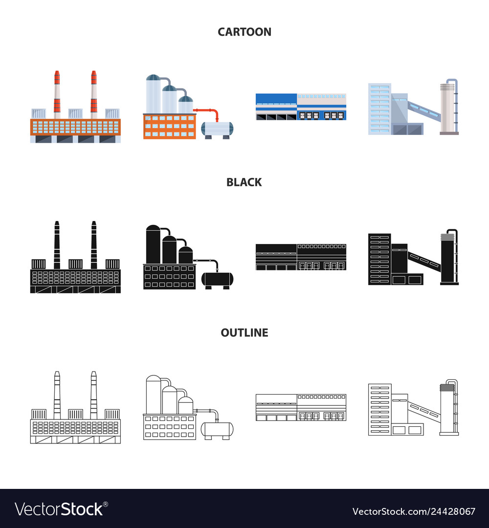 Isolated object of production and structure logo
