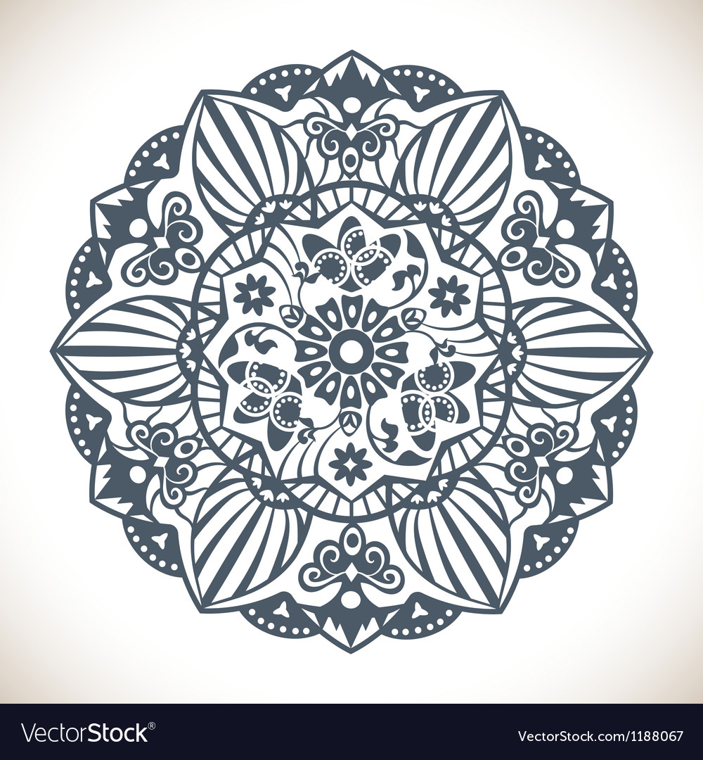 Download Mandala Round Ornament Pattern Royalty Free Vector Image