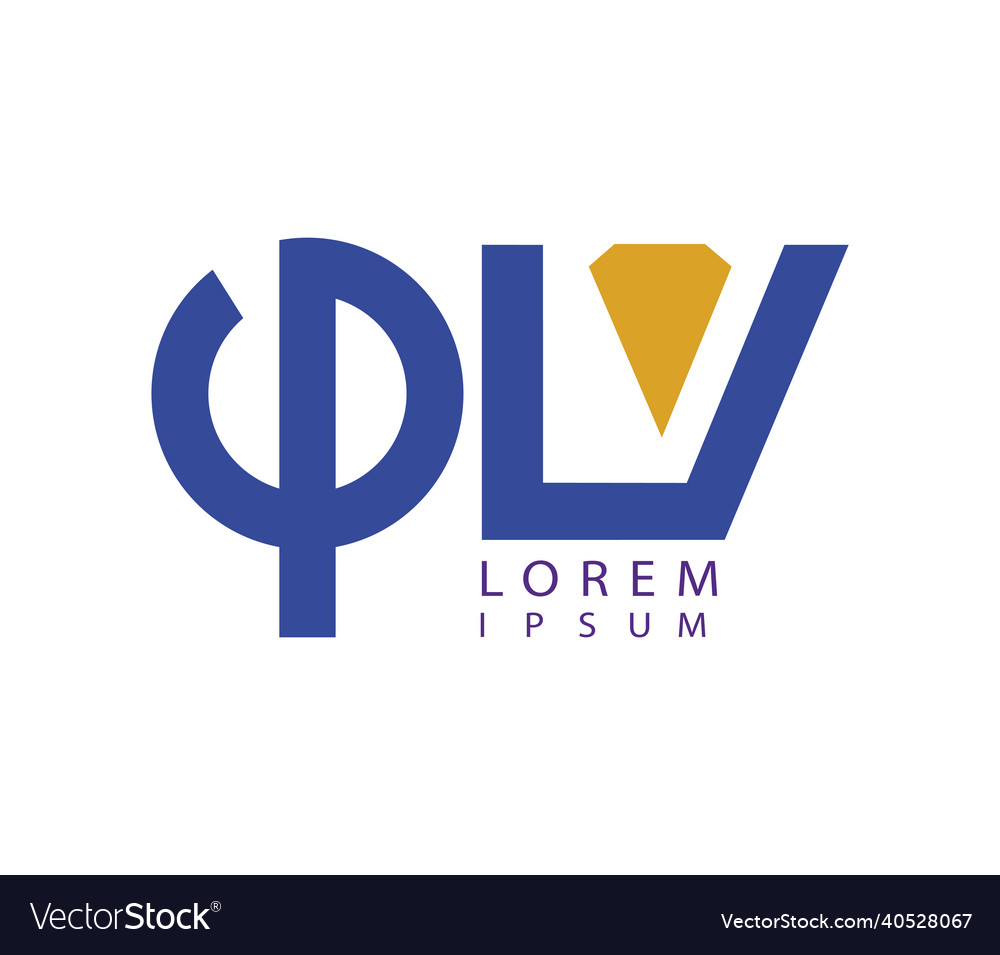 Phi and glv logo design