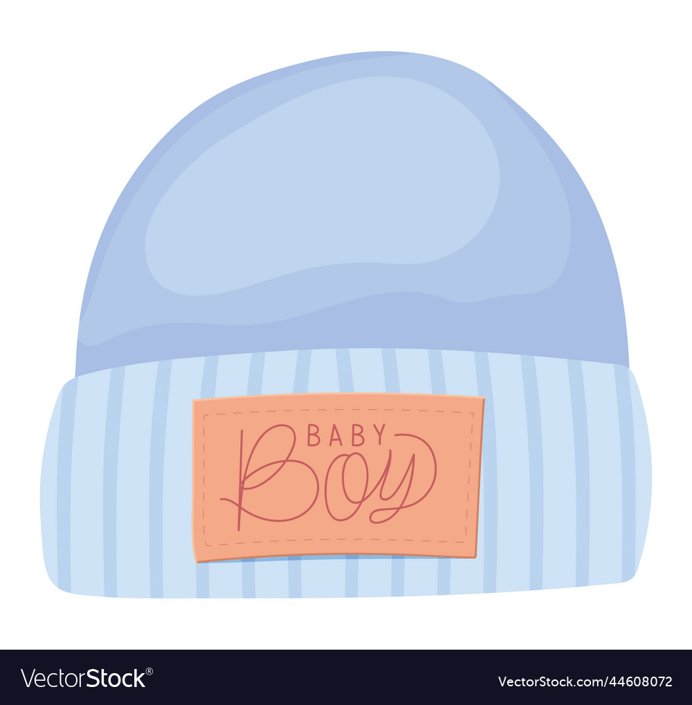 Baby boy hat Royalty Free Vector Image VectorStock
