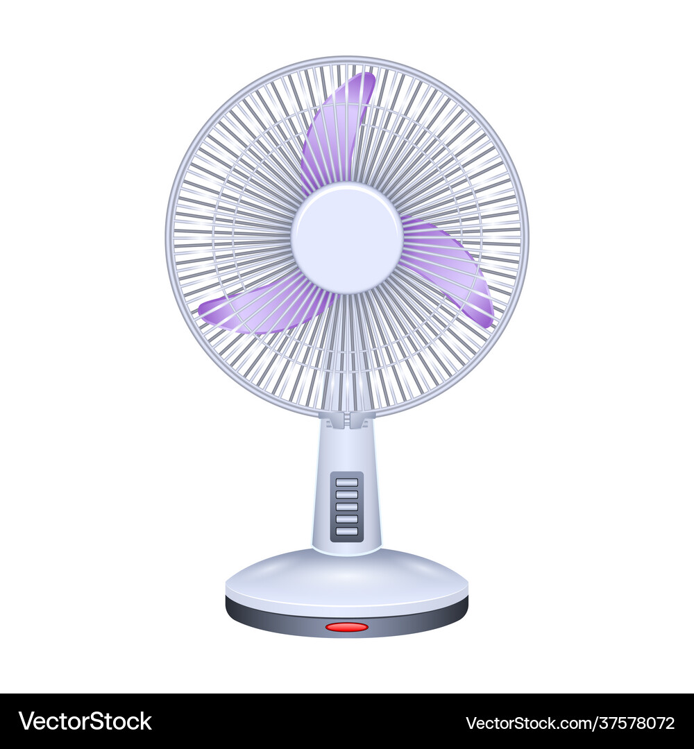 Fan iconrealistic icon isolated on Royalty Free Vector Image
