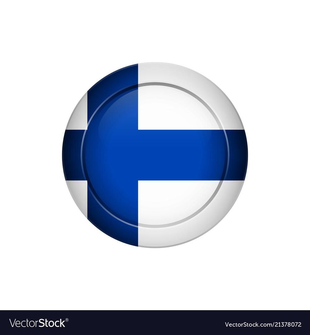 Finnish flag on the round button