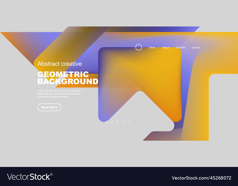 Fluid gradient triangles landing page background