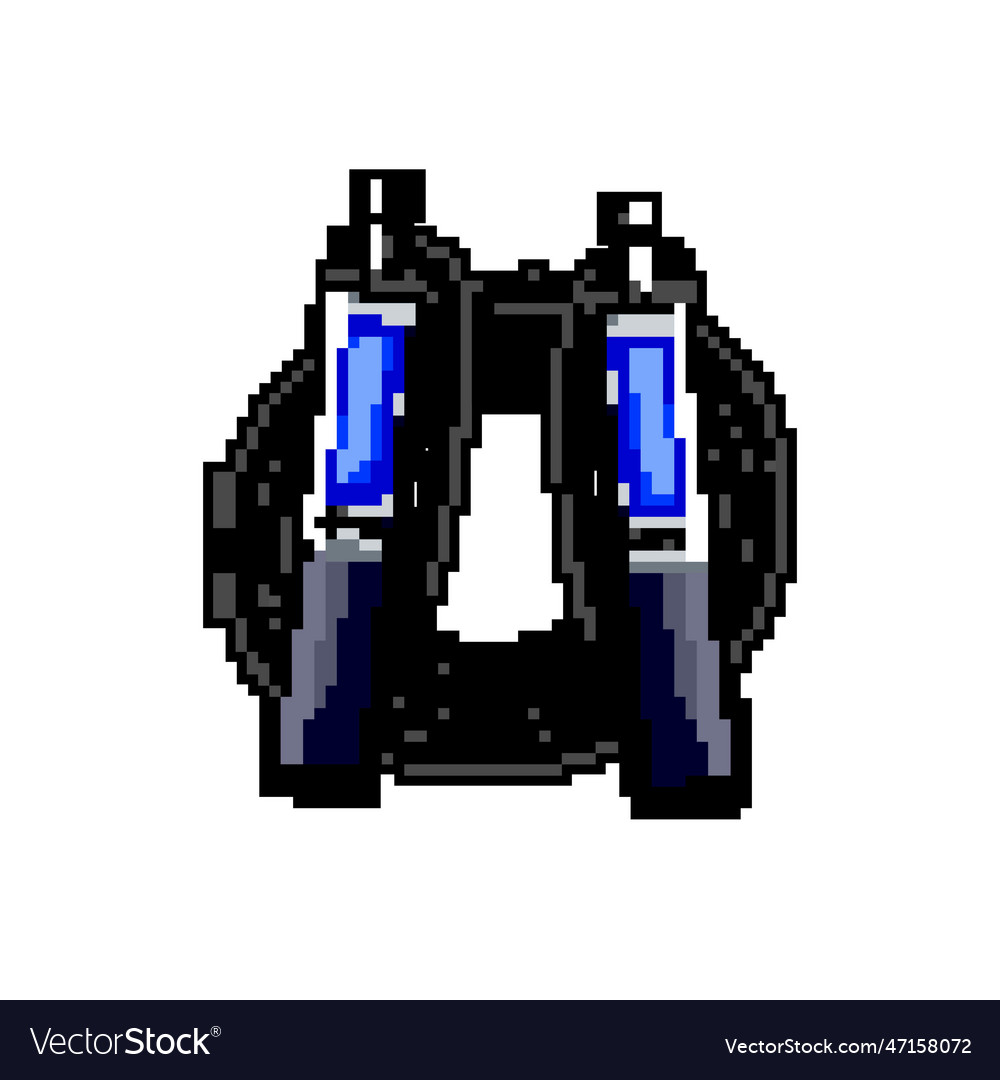 Gym fitness rope game pixel art Royalty Free Vector Image