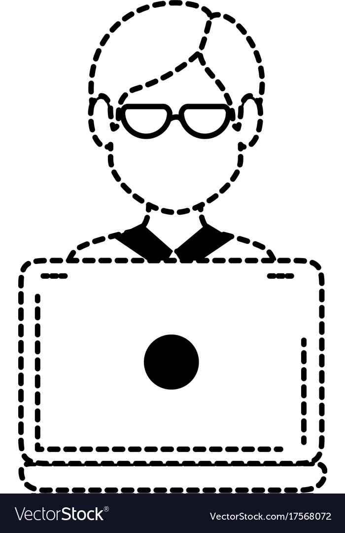 Laptop computer with user