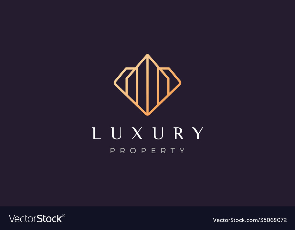 Minimalist apartment jewel logo with modern